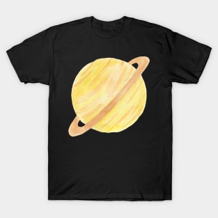 Saturn Planet Watercolor T-Shirt